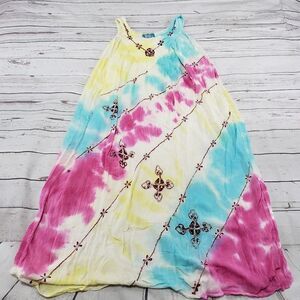 Sunflower Dress Size Free Embroidered Embroidery 